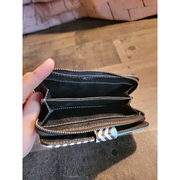 Phone wallet case blue‎ zig zag - Picture 3 of 6